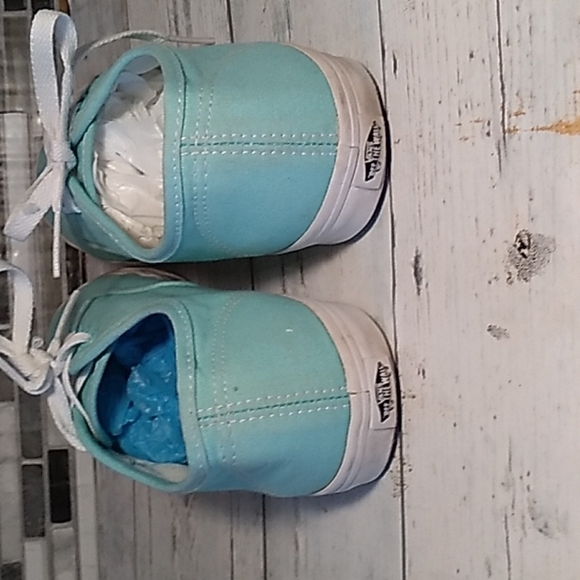 Vans blue white canvas shoes 7 - Picture 3 of 6